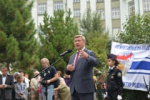 Трехметровую стелу с якорем в память героям-речникам открыли в Новосибирске